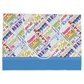 ユニークと特別70歳の誕生日パーティギフト ラージペーパーバッグ (裏面)