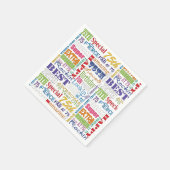 ユニークと特別75歳の誕生日パーティギフト スタンダードカクテルナプキン (角)