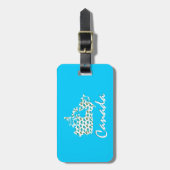 ユニークなおもしろいのカナダのかえでのカナダの荷物のラベル ラゲッジタグ (正面縦)