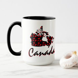 ユニークなおもしろいのカナダのアメリカハナノキのカナダのコーヒー・ マグカップ
