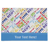 ユニークなおよびスペシャルの第18誕生会のギフト ラージペーパーバッグ (正面)