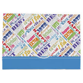 ユニークなおよびスペシャルの第18誕生会のギフト ラージペーパーバッグ (裏面)