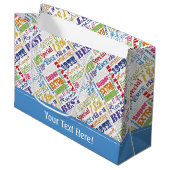 ユニークなおよびスペシャルの第18誕生会のギフト ラージペーパーバッグ (正面アングル)