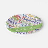 ユニークなおよびスペシャルの第25誕生会のギフト ペーパープレート (アングル)