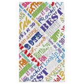 ユニークなおよびスペシャルの第30誕生会のギフト スモールペーパーバッグ (裏面)