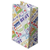 ユニークなおよびスペシャルの第30誕生会のギフト スモールペーパーバッグ (裏面アングル)