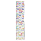 ユニークなおよびスペシャルの第65誕生会のギフト ショートテーブルランナー (正面)