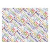 ユニークなおよびスペシャルの第65誕生会のギフト テーブルクロス (正面(横))