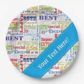 ユニークなおよびスペシャルの第65誕生会のギフト ペーパープレート (正面)