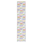 ユニークなおよびスペシャルの第90誕生会のギフト ショートテーブルランナー (正面)