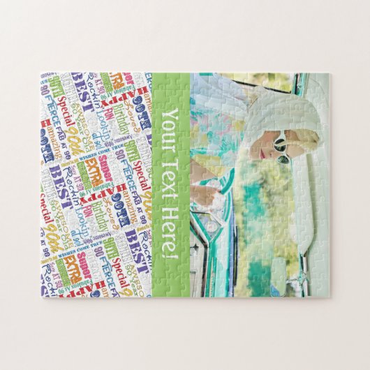 ユニークなおよびスペシャルの第90誕生会のギフト ジグソーパズル (横)