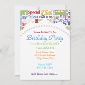 ユニークなおよびスペシャルの85th誕生会のギフト 招待状 (正面)