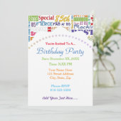 ユニークなおよびスペシャルの85th誕生会のギフト 招待状 (スタンド正面)