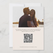 ユニークなアジアンテイストのラウンドワイルドフラワーフローラル セーブザデート (裏面)