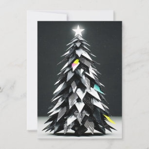 ユニークなアブストラクト クリスマスカード