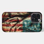 ユニークなアメリカ国旗iPhone 13 Pro Maxケース iPhoneケース (裏面横)