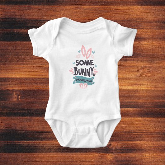 ユニークなイースター妊娠発表　サムバニー ベビーボディスーツ