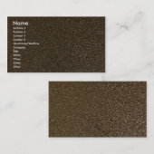 ユニークなエンボスの金ゴールド 名刺 (正面/裏面)