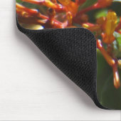 ユニークなオレンジ色の植物のマウスパッド マウスパッド (コーナー)