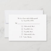 ユニークなカスタムパーティー出欠返信 面白い招待カード 出欠カード (正面)