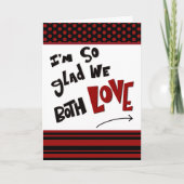 ユニークなカスタムラブバレンタインハートカード カード (正面)