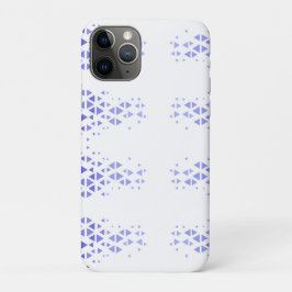 ユニークなカラフルな三角形のパターンと引用 iPhone 11 PROケース