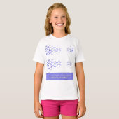 ユニークなカラフルな三角形のパターンと引用 Tシャツ (正面フル)