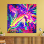 ユニークなカラフルな抽象的な大理石の液化壁アート キャンバスプリント (インサイチュ (リビング))