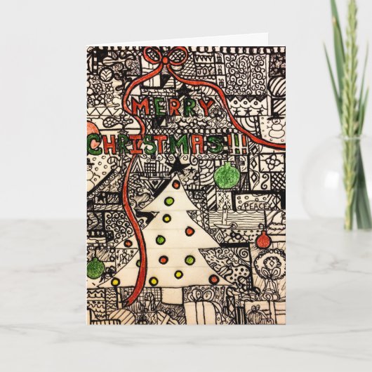 ユニークなクリスマスカード シーズンカード (正面)