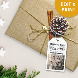 ユニークなクリスマスギフトラベル ホリデーニュース フェバーラベル ギフトタグ