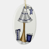 ユニークなクリスマスツリーのオーナメント セラミックオーナメント (右)