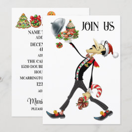 ユニークなクリスマス・ウェイター・シリーズ 招待状