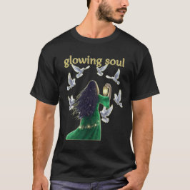 ユニークなグラフィックの輝く魂 Tシャツ