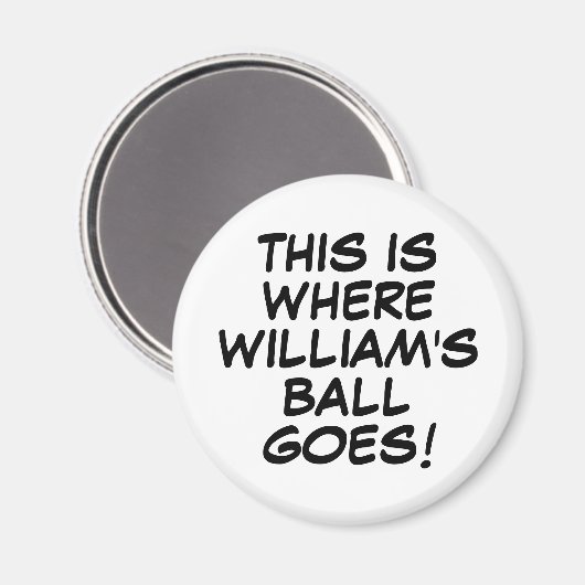 ユニークなゴルフギフトの面白いパーソナライズコミックゴルフボールマーカー マグネット (正面/裏面)