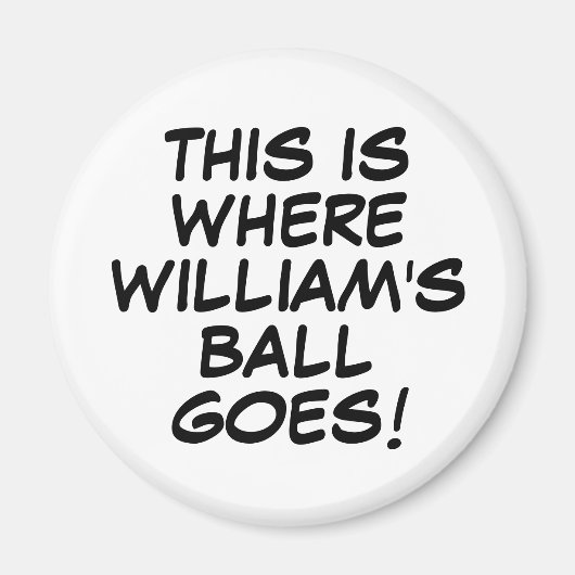 ユニークなゴルフギフトの面白いパーソナライズコミックゴルフボールマーカー マグネット (正面)