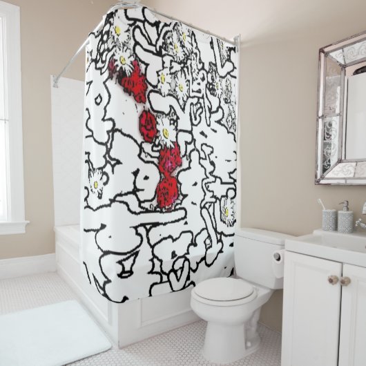 ユニークなシャワー・カーテン シャワーカーテン (インサイチュ)
