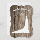 ユニークなスクロール＆フェアペン 結婚前のお茶会 招待状 (裏面)