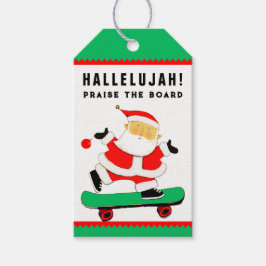 ユニークなスケートボードのクリスマス ギフトタグ