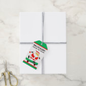 ユニークなスケートボードのクリスマス ギフトタグ (より糸付き)