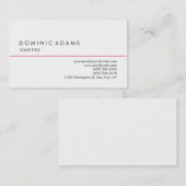 ユニークなスタイリッシュで明白な白黒のプロフェッショナル 名刺 (正面/裏面)