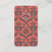 ユニークなスペードエースのトランプ柄　オシャレ 名刺 (裏面)