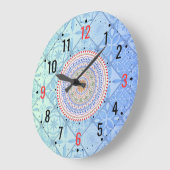 ユニークなセラミック装飾 - ヴィンテージ ラージ壁時計 (傾斜)