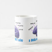 ユニークなソーシャルワーカーのギフトのソーシャルワーカーの心 コーヒーマグカップ (中央)