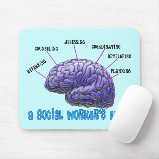 ユニークなソーシャルワーカーのギフトのソーシャルワーカーの心 マウスパッド (マウス)