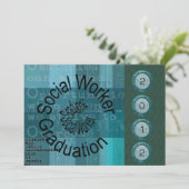 ユニークなソーシャルワーカーの卒業の招待状2012年 招待状 (スタンド正面)