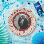 ユニークなチューリップの花 ヴィンテージ ウェディング ペーパー プレート (パーティー)