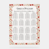 ユニークなチューリップ ボーホー ウェディング 席次表 アクリルサイン (正面)