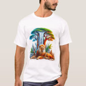 ユニークなデザインのカオスTシャツ Tシャツ (正面)