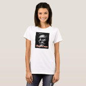 ユニークなデザインの女性用Tシャツ Tシャツ (正面フル)