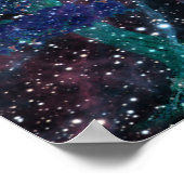 ユニークなデザインの超現実的なウルフアート ポスター (角)